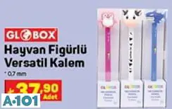 GLOBOX HAYVAN FİGÜRLÜ VERSATİL KALEM
